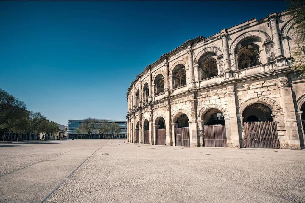 Ferienwohnung Le Carmen - Terrace - Garage Nîmes Exterior foto
